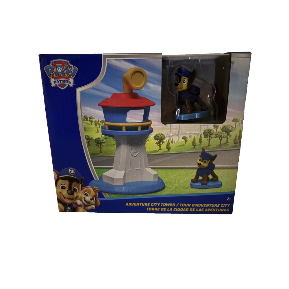(NEW)  Spin Master Paw Patrol Adventure City Tower Playset with Chase Figure